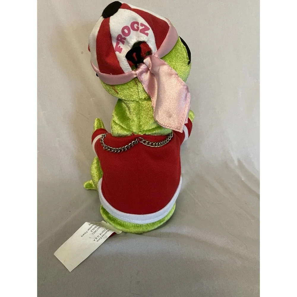 Gemmy Frogz Hip Hop Dancing Frog Jump Around Goatee Sings Dances Rare Works